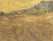 Vincent Van Gogh, Wheat Field wtih Reaper and Sun (nn04)